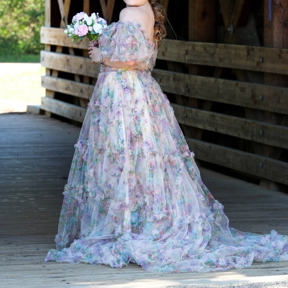 Sherri Hill Pastel Floral Dress
